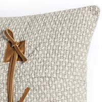 LEATHER TIE CLASSIC PILLOW