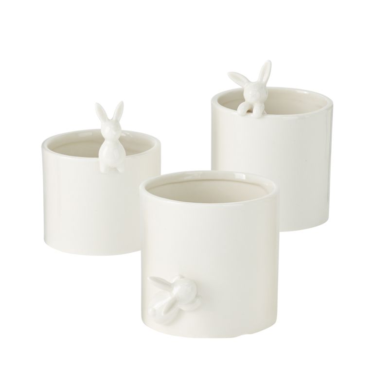 Peeking Bunny Pot Set