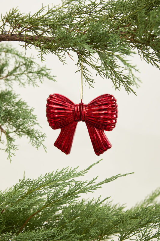 Metallic Bow Ornament