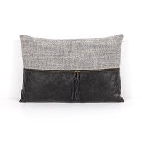 LEATHER & LINEN PILLOW