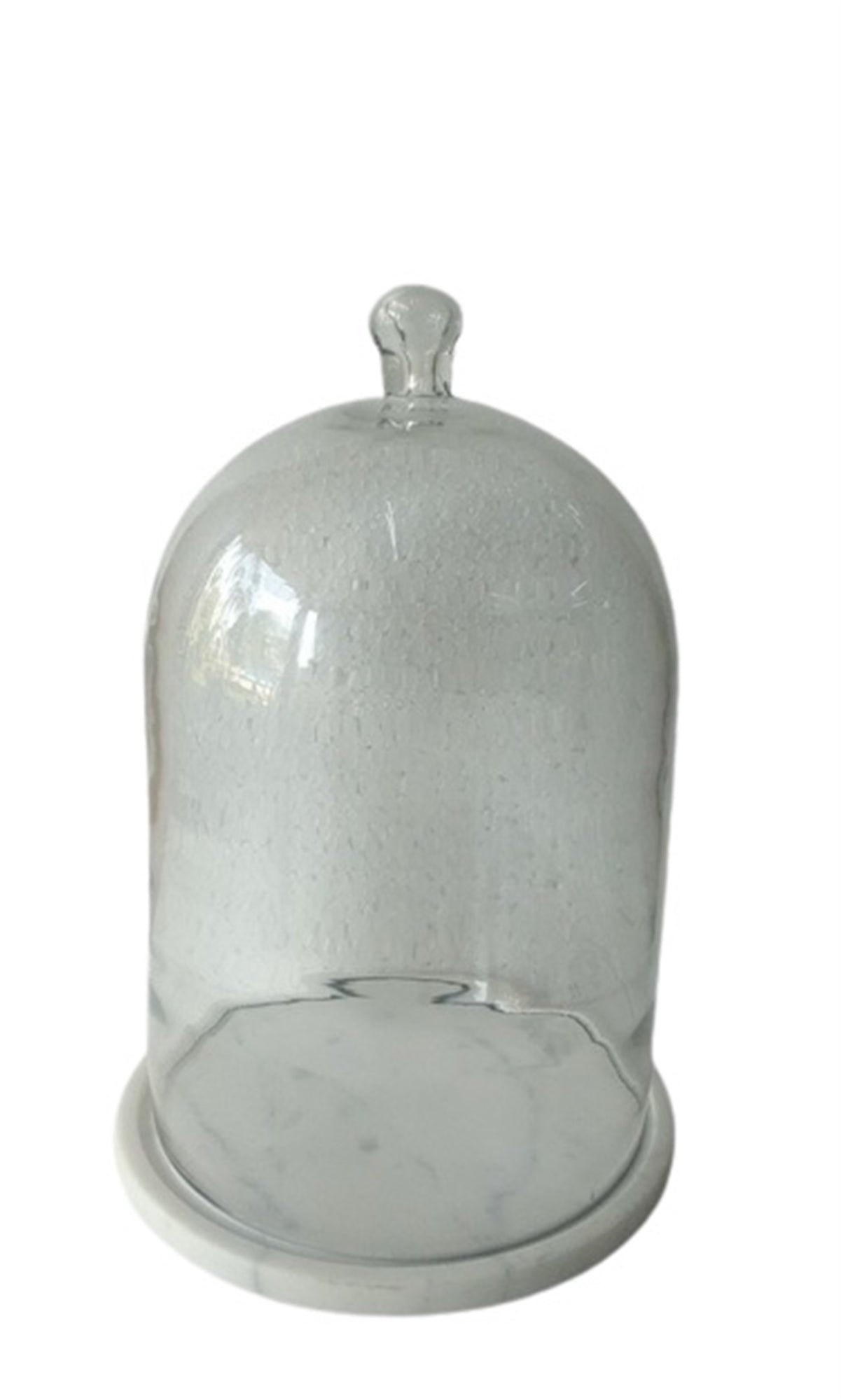 Glass Bell Jar w/ White Marble Base