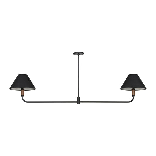 CULLEN LINEAR DOUBLE PENDANT BLACK